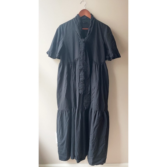 Sister Jane Heron Bow Midi Dress Black Medium - Picture 3 of 4